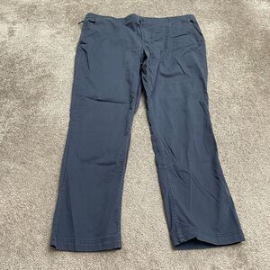 Columbia ROC Active Fit Pants Mens 40x30 Blue Straight Leg Cotton Outdoor Work